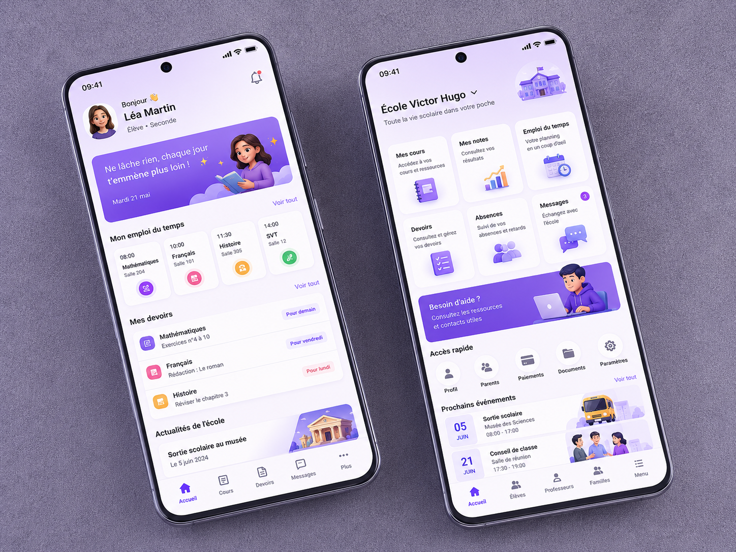 Application mobile Allevia — portail parent